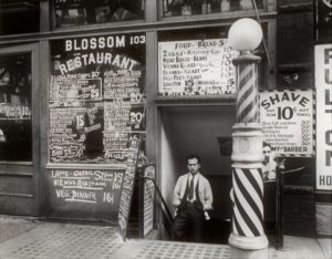 ABBOTT Berenice, <em>Blossom Restaurant, 103 Bowery, Manhattan</em>, 1935