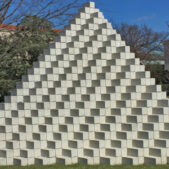 LEWITT Sol, Four-Sided Pyramid, 1997, National Gallery, Sculpture Garden