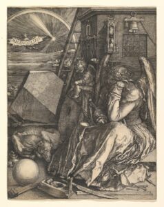 DURER Albrecht, Melencolia I, 1514, gravure, 24,1 x 19,1 cm, Metropolitan Museum of Art, New York, Harris Brisbane Dick Fund, 1943