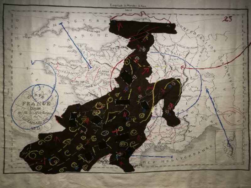 KENTRIDGE William, Porter séries : France divisée en 86 départements (Dancing Lady), 2006-2007