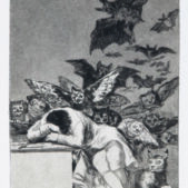 GOYA Francisco de, <em>El sueño de la razon produce monstruos</em>, 1799