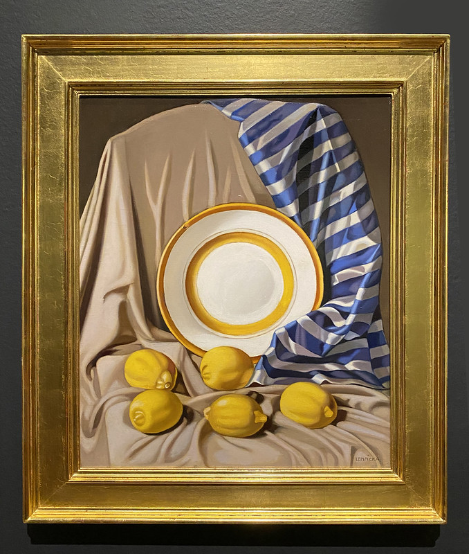 LEMPICKA (de) Tamara, Still Life with Lemons and Plate [Nature morte aux citrons et à l'assiette], 1942