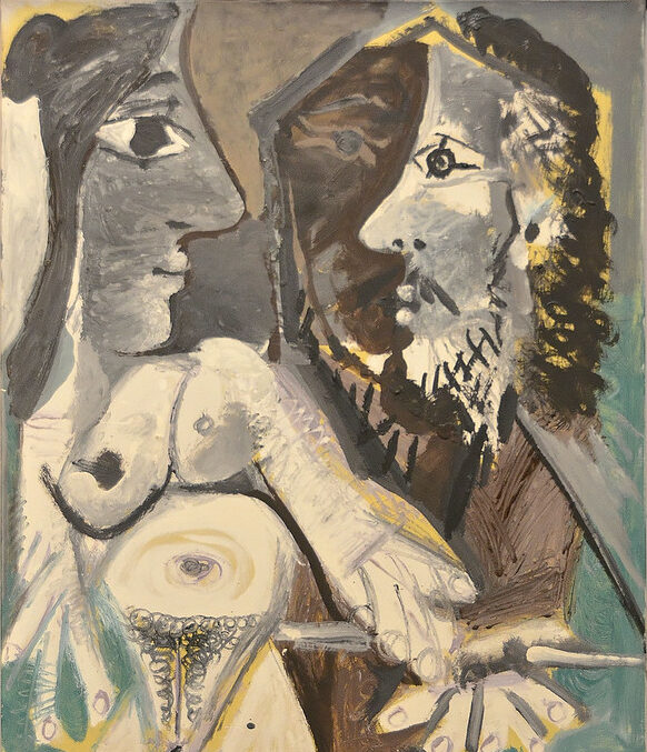PICASSO Pablo, Le peintre et son modèle, 1967