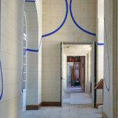 VARINI Felice, Carré au sol aux quatre ellipses, 1993